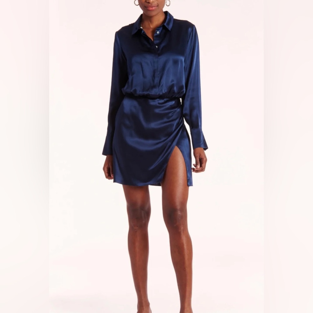 Amanda Uprichard Navy Sheltan Dress